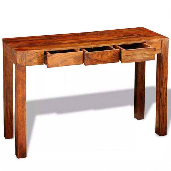 Tavolo consolle in legno massiccio di sheesham Vida XL
