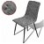 Set de 2 sillas de comedor fabricadas en madera y tapiz de cuero sintético gris oscuro Vida XL