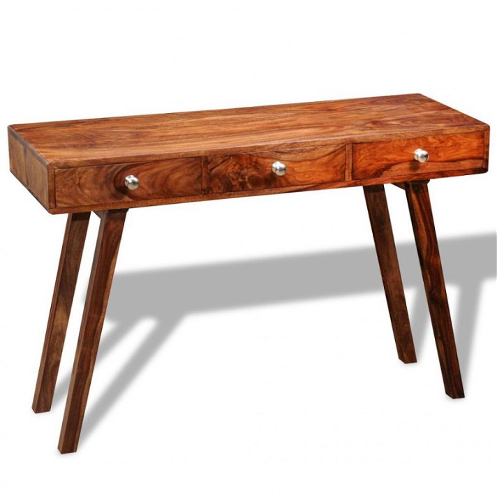 Tavolo consolle in legno sheesham 116x42 cm VidaXL