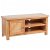 Mueble de televisión con cuatro estantes y hecho de madera maciza de roble color marrón 103 cm Vida XL