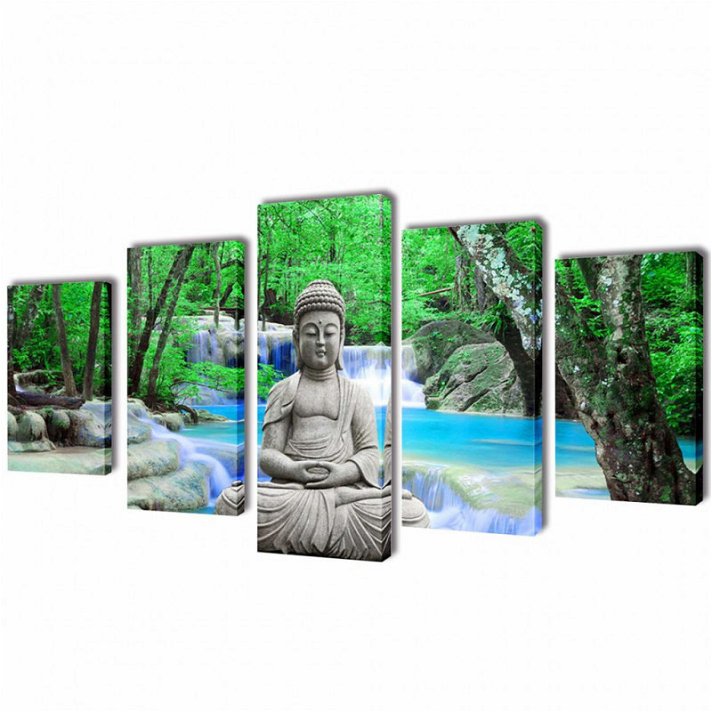Conjunto de painéis decorativos Buda Vida XL