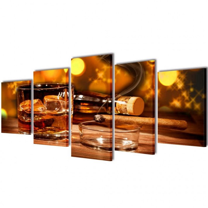 Conjunto de painéis decorativos Whisky Vida XL