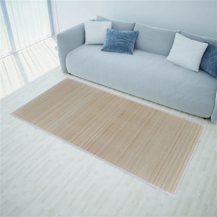 Tapete de bambu natural rectangular 150x200cm Vida XL