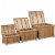 Set di scatole porta oggetti di bambù Vida XL