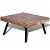 Tavolino quadrato in legno di teak riciclato Vida XL