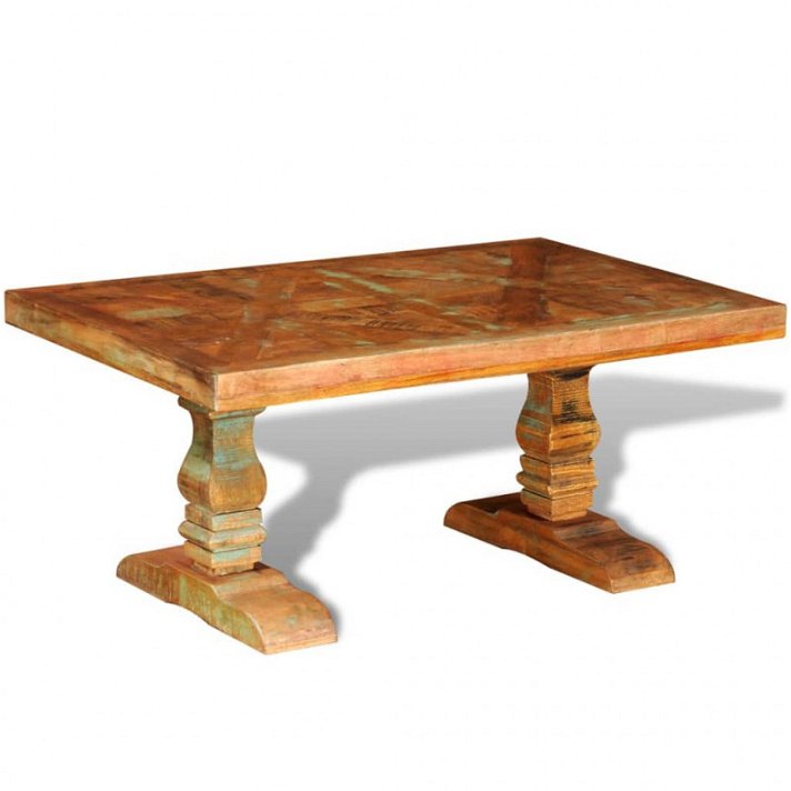 Tavolino rettangolare in legno riciclato Vida XL