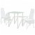 Conjunto de Mesas e Cadeiras de Jantar de Três Peças Blanco Vida XL