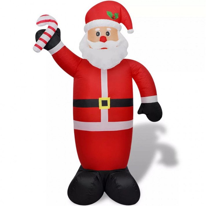 Babbo Natale gonfiabile decorativo per Natale di 240 cm con luce LED integrata Vida XL