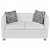 Canapé 2 places avec coussins et oreillers en simili cuir blanc Vida XL