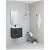 Conjunto de móveis de casa de banho suspenso de 2 gavetas com lavatório e espelho Street Royo