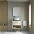 Mueble para baño con lavabo fabricado en tablero de 16 mm en acabado roble arenado Yoko TOP Amizuva