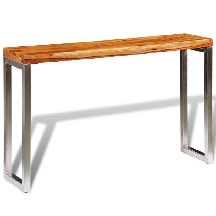 Tavolo consolle in legno di sheesham Vida XL