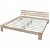 Estrutura de cama em madeira maciça de pinho 213x185x66 cm Vida XL