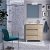 Meuble de salle de bains de 85 cm à 3 tiroirs de couleur chêne caledonia Arenys Salgar