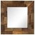 Espejo cuadrado de madera reciclada 50x50 cm marrón VidaXL