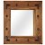 Specchio quadrato in legno di acacia 50x50 cm marrone Vida XL