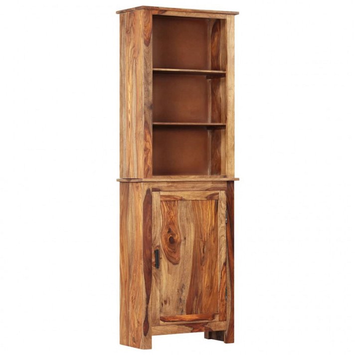 Aparador de madera de sheesham con puerta y estantes 60x180 cm Vida XL