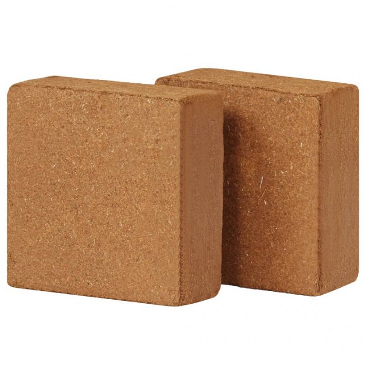 Embalagem de blocos de 30x30x10cm 5 kg feitos de fibra de coco natural Vida XL