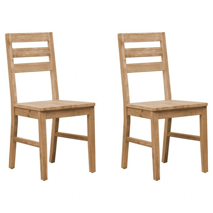 Pack de sillas sin reposabrazos de acacia marrón Vida XL