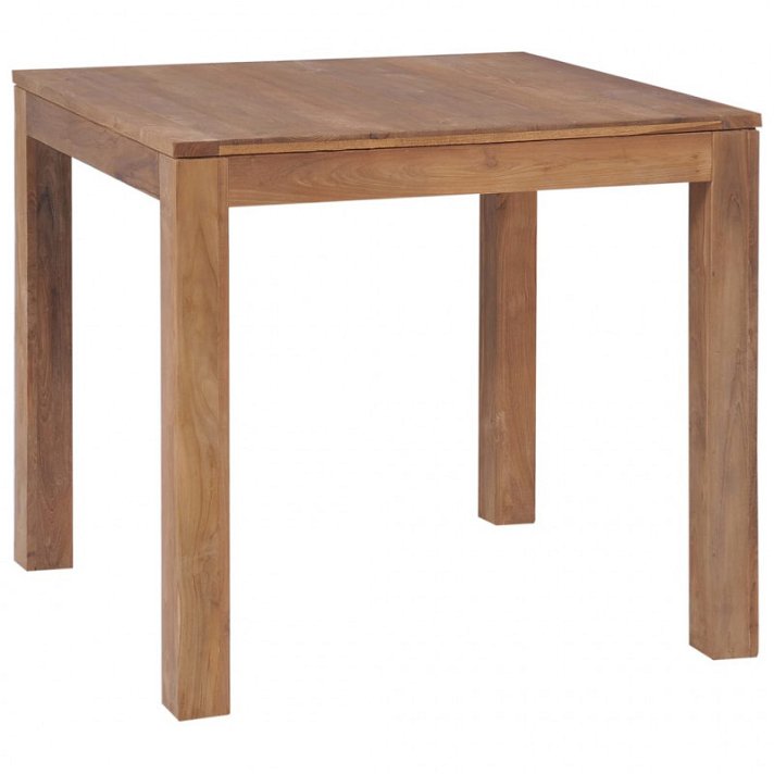 Tavolo da sala da pranzo in legno massiccio di teak con finitura naturale Vida XL
