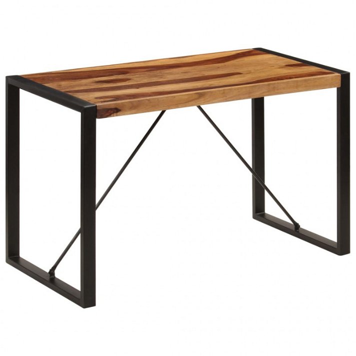 Table en bois de sheesham massif 120x76x60 cm Vida XL