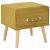 Mesa de cabeceira com design de maleta de 40 cm cor mostarda de veludo Vida XL