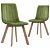 Set di sedie di velluto moderne verde Vida XL