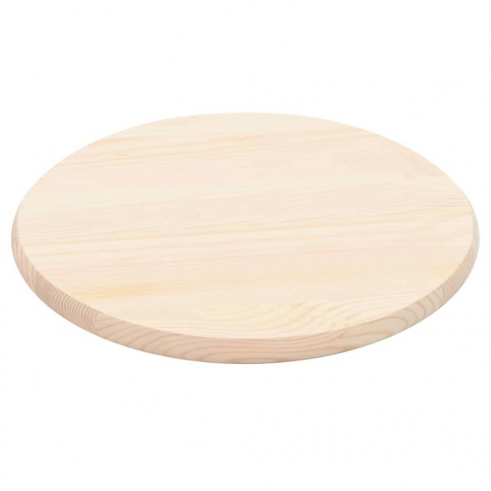 Piano per tavolo rotondo in pino naturale 500x25 mm VidaXL