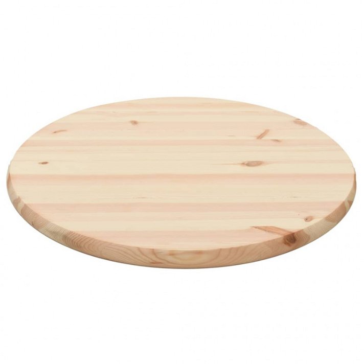 Superficie de mesa redonda pino natural 600x25 mm VidaXL