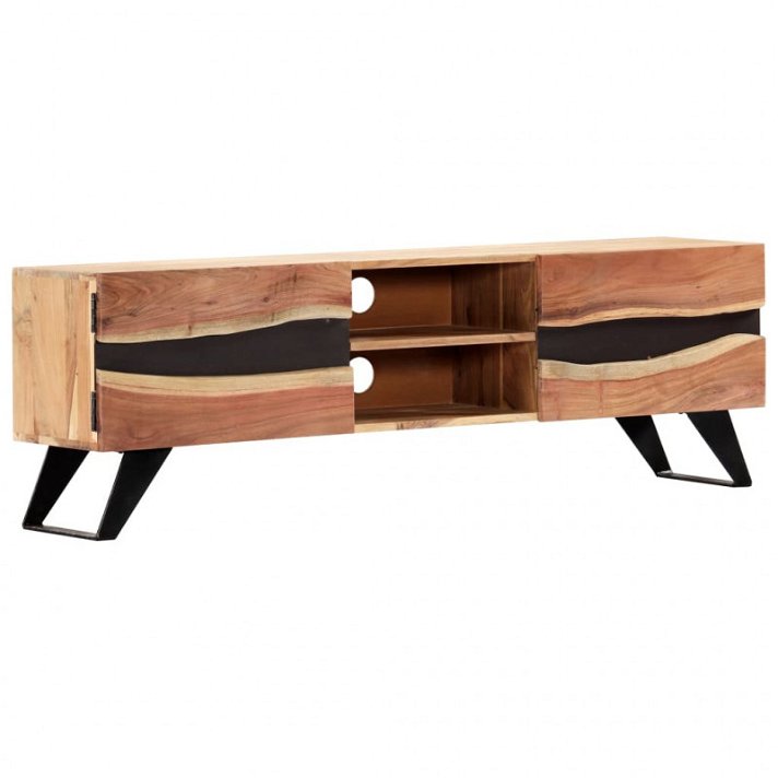 Mueble para TV 140x30x45cm madera maciza de acacia Vida XL