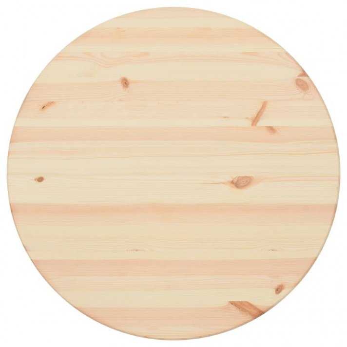 Superficie de mesa redonda pino natural 800x25 mm VidaXL