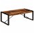 Tavolino in legno con struttura in metallo Vida XL