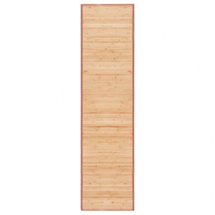 Tappeto in bambù 80x300 cm marrone Vida XL