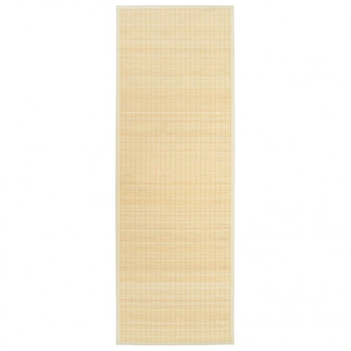 Esteira de ioga 60x180cm feita de bambu natural, polipropileno e PVC Vida XL