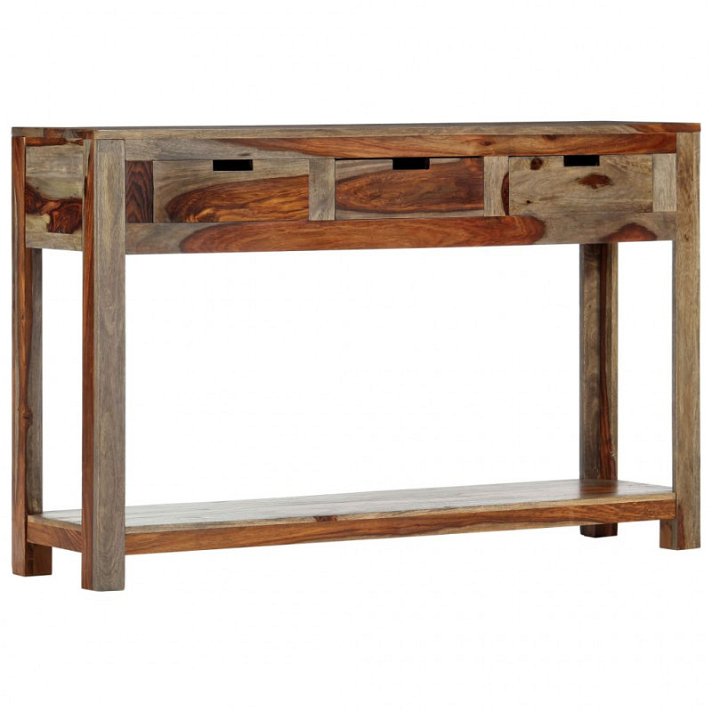 Tavolo consolle in legno di sheesham 120x30 cm Vida XL