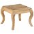 Mesa auxiliar quadrada de madeira maciça de mangueira com pernas curvas de 45x40x45 cm Vida XL
