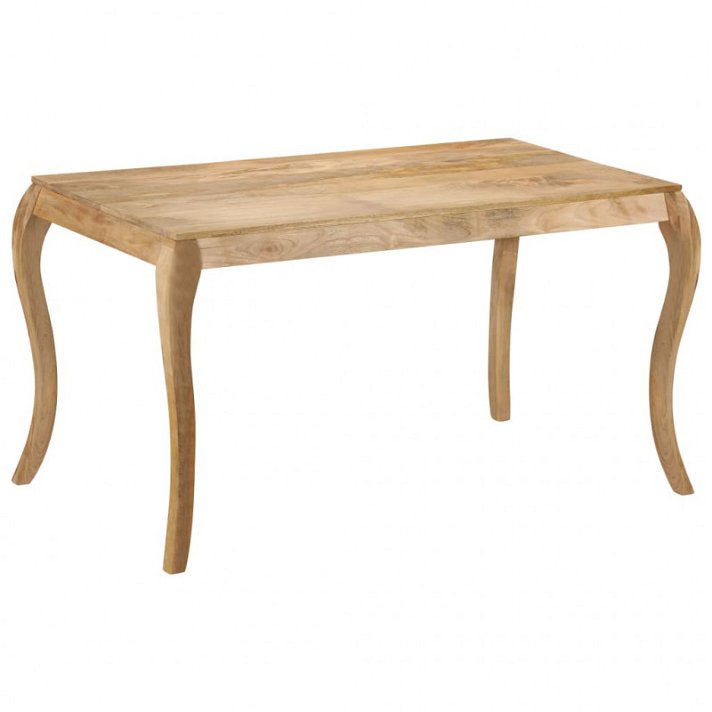 Tavolo in legno di mango con finitura biancastra Vida XL