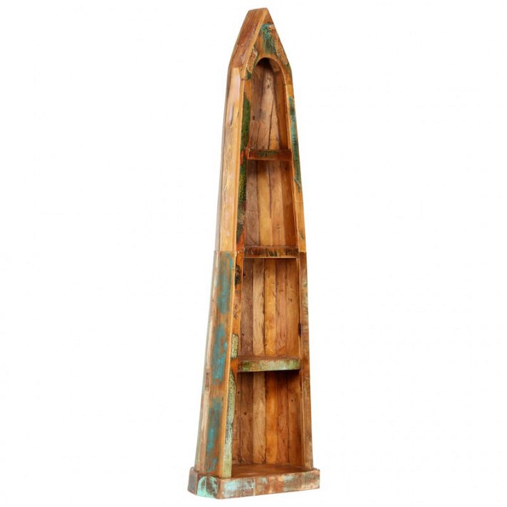 Scaffale dal design rustico in legno massiccio riciclato Vida XL