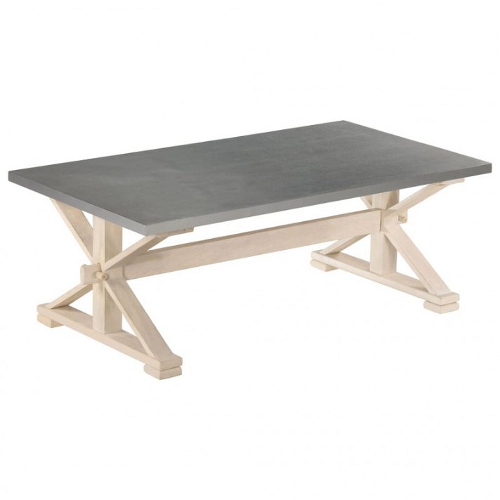 Tavolino in legno di mango e zinco Vida XL