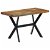Tavolo da sala da pranzo in stile industriale con legno riciclato e gambe in ferro Vida XL