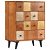 Mueble madera de acacia con cajones 60x75 cm Vida XL