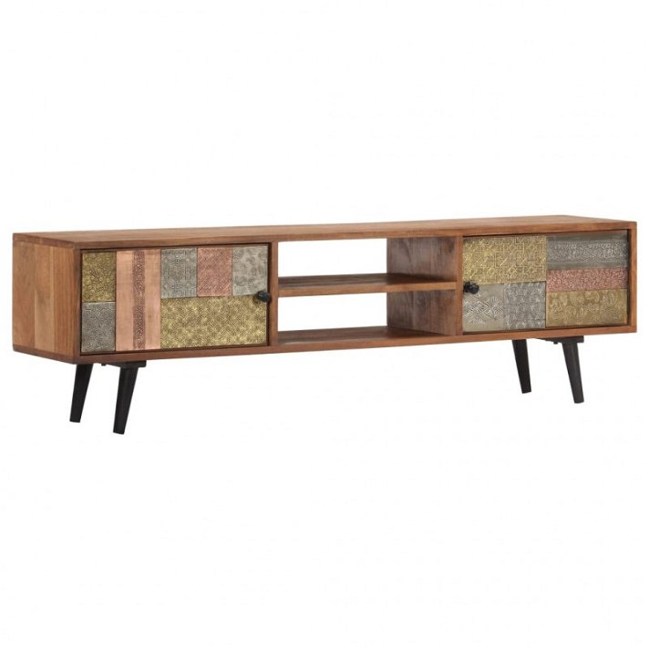 Mueble para TV 140x30x40cm madera maciza de acacia Vida XL