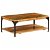 Table basse en bois recyclé et structure noire Vida XL