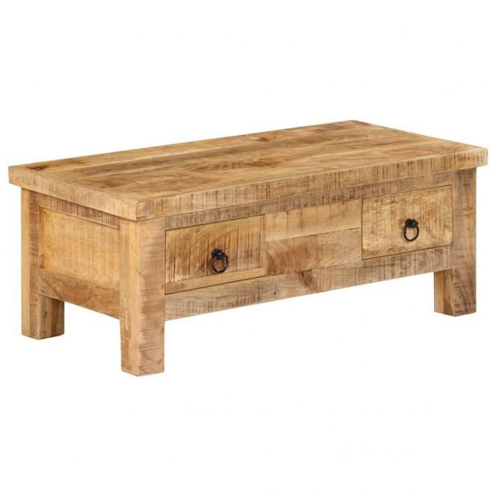 Mesa de centro de madeira maciça de mangueira Vida XL