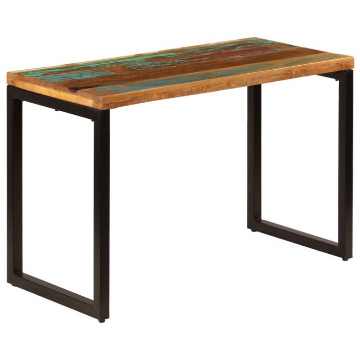 Table en bois massif recyclé et acier Vida XL