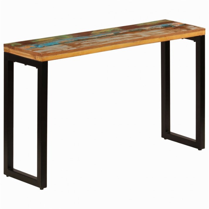 Tavolo consolle in legno riciclato e acciaio Vida XL