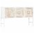 Mueble horizontal de madera de mango 120x70 cm blanco Vida XL