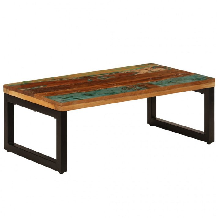 Tavolino in legno di recupero e acciaio Vida XL