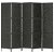 Biombo divisor 5 paneles jacinto de agua negro Vida XL