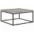 Tavolino con design in cemento grigio e nero Vida XL